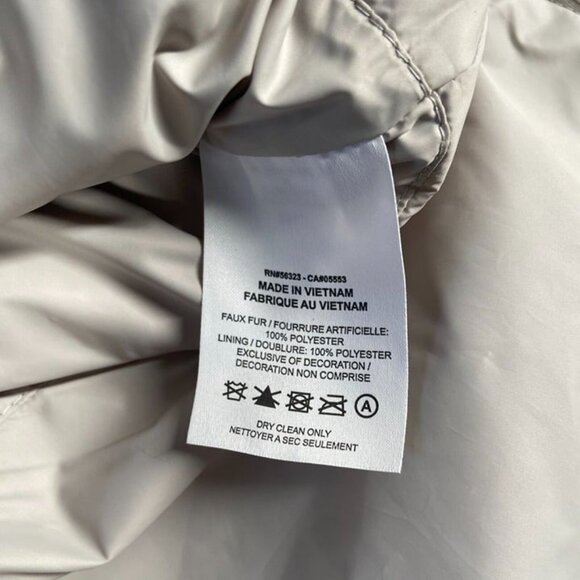 Nike NSW Plush Faux Fur Swoosh Jacket Size 2XL Women Light Bone DQ6842-072 - Picture 5 of 6